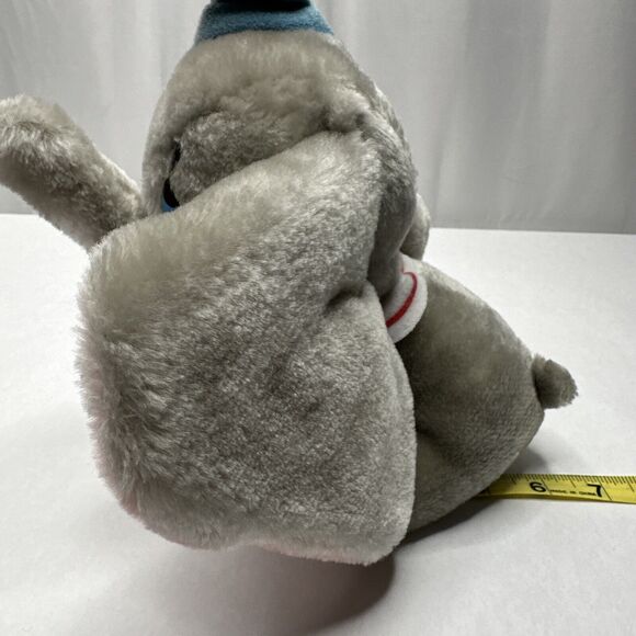 Vintage Disneyland Walt Disney World Pink Ear Dumbo Circus Elephant Plush Toy 8" - Picture 8 of 10